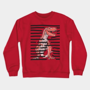 T-Rex - Orange Crewneck Sweatshirt